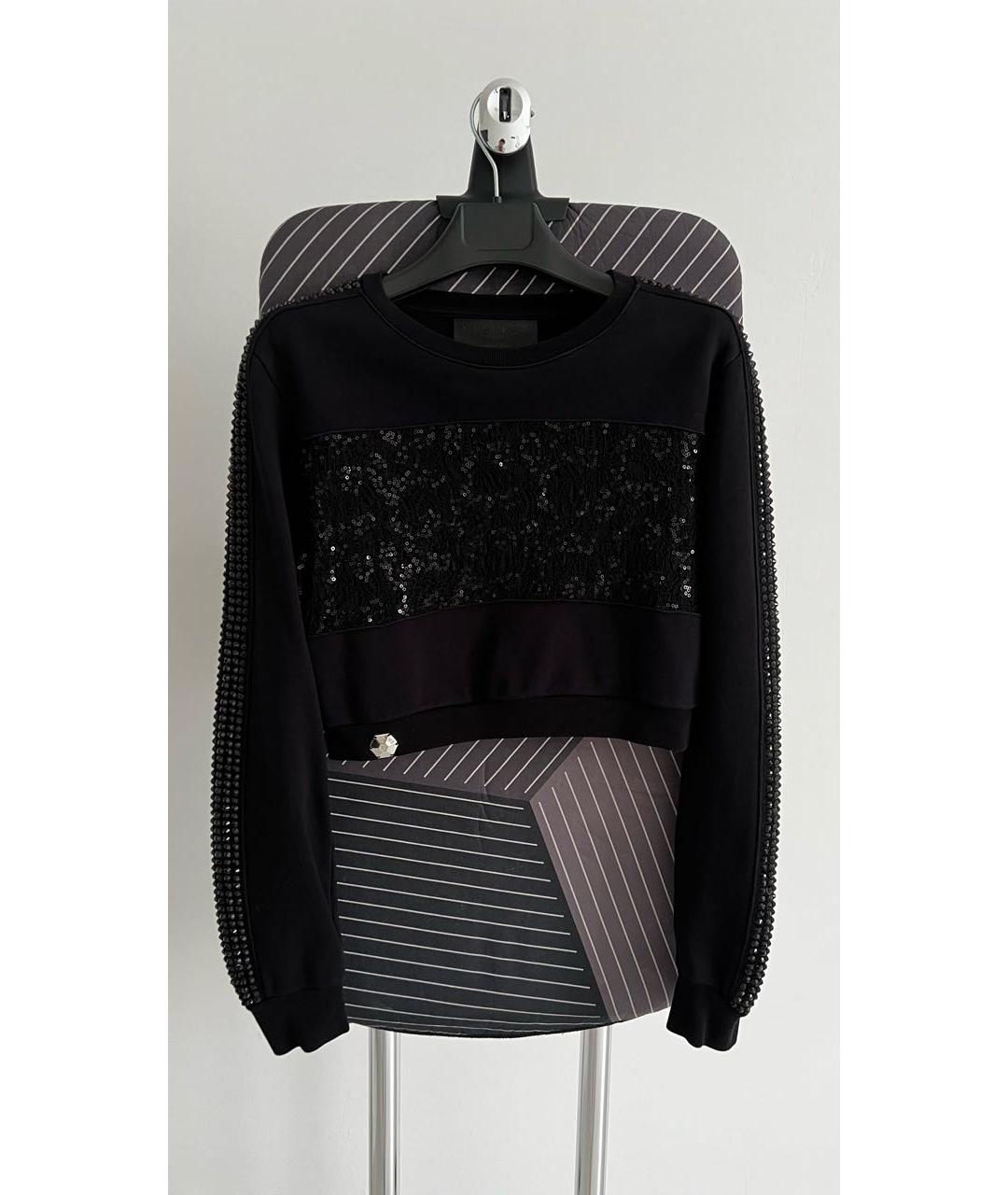 PHILIPP PLEIN Черный хлопковый костюм с брюками, фото 9