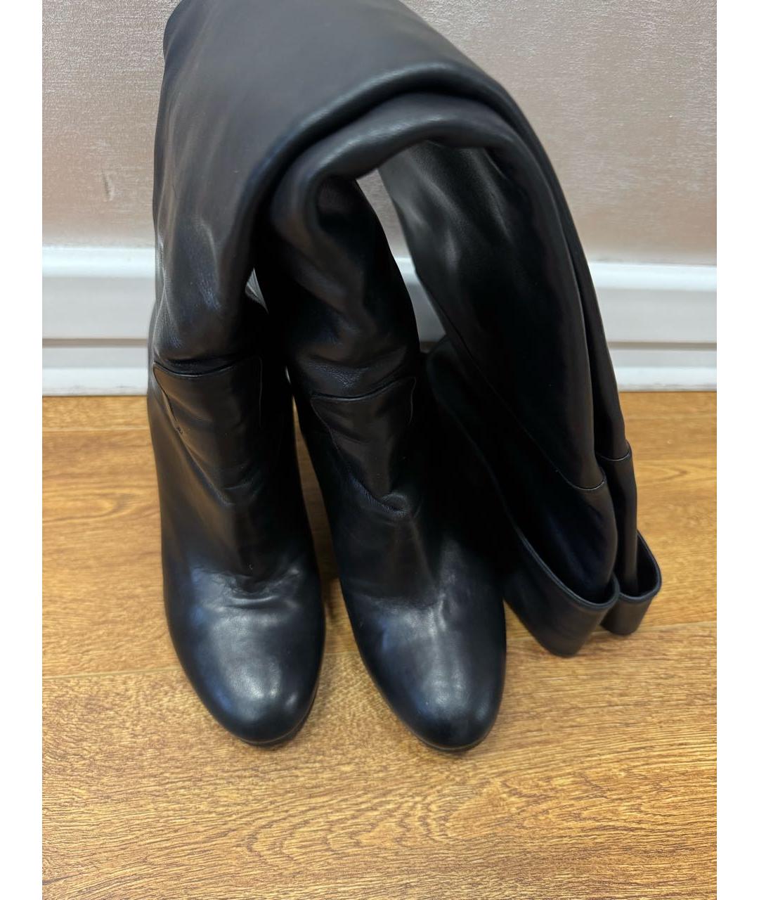 CASADEI Черные кожаные ботфорты, фото 3