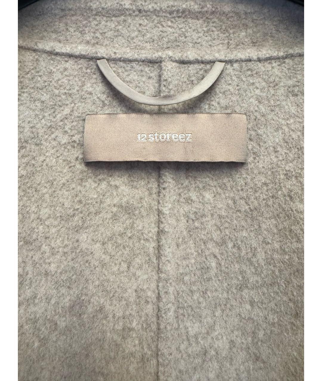 12 STOREEZ Бежевое шерстяное пальто, фото 3