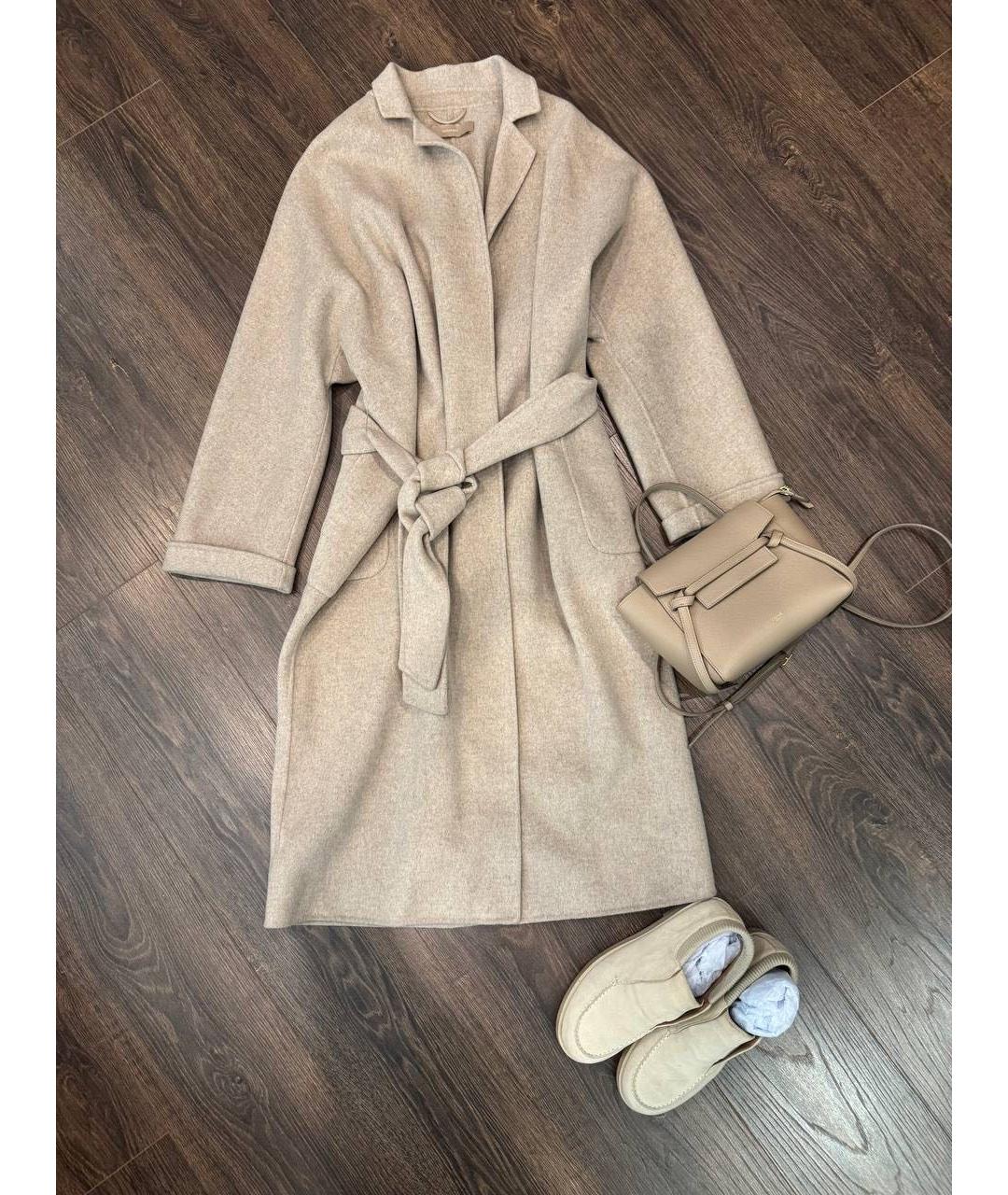 12 STOREEZ Бежевое шерстяное пальто, фото 9
