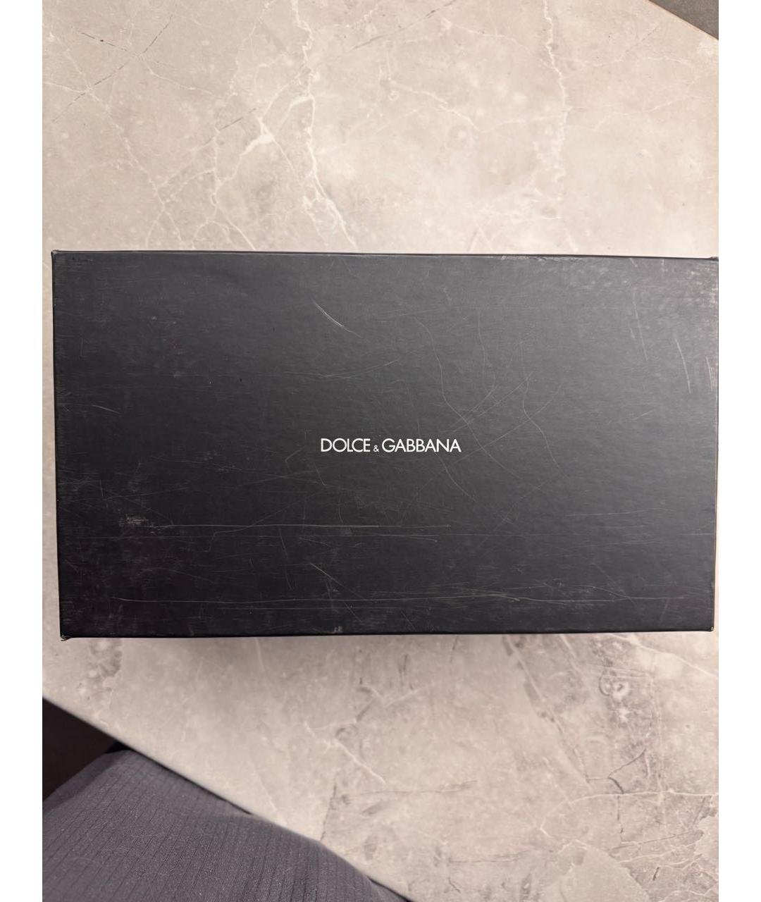 DOLCE&GABBANA Коричневые босоножки из лакированной кожи, фото 5