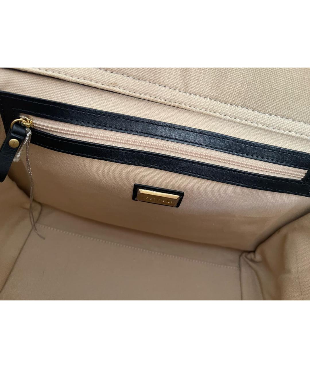 COCCINELLE Темно-синяя кожаная сумка тоут, фото 3