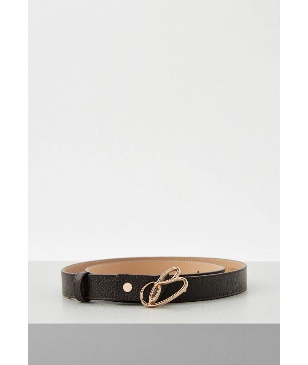 BLUGIRL Коричневый кожаный ремень, фото 6