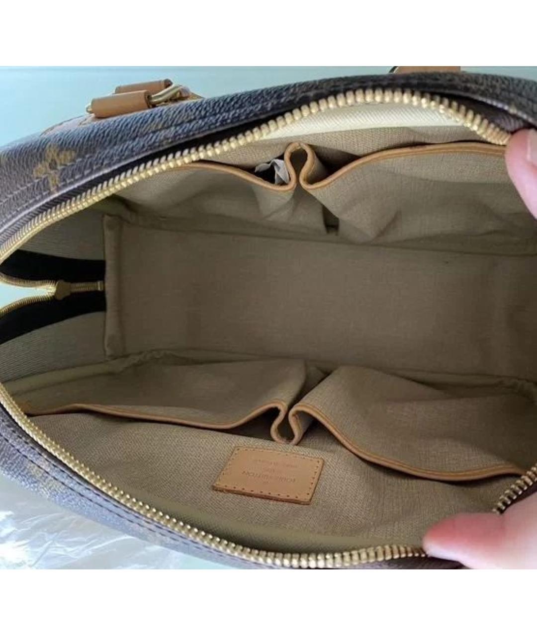 LOUIS VUITTON Коричневая сумка с короткими ручками, фото 5
