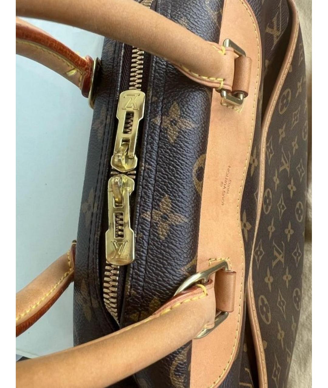 LOUIS VUITTON Коричневая сумка с короткими ручками, фото 7