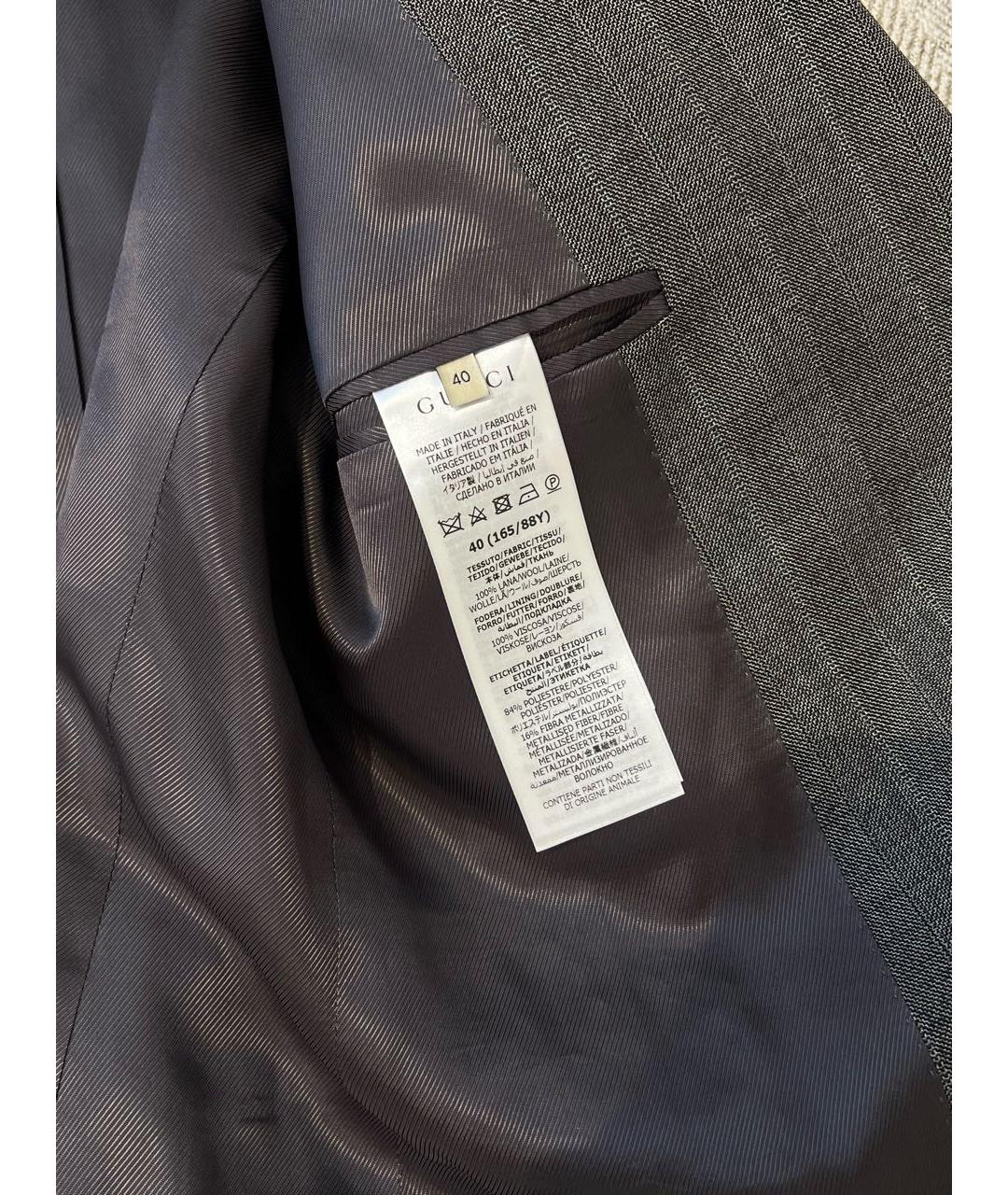 GUCCI Антрацитовый костюм с юбками, фото 6