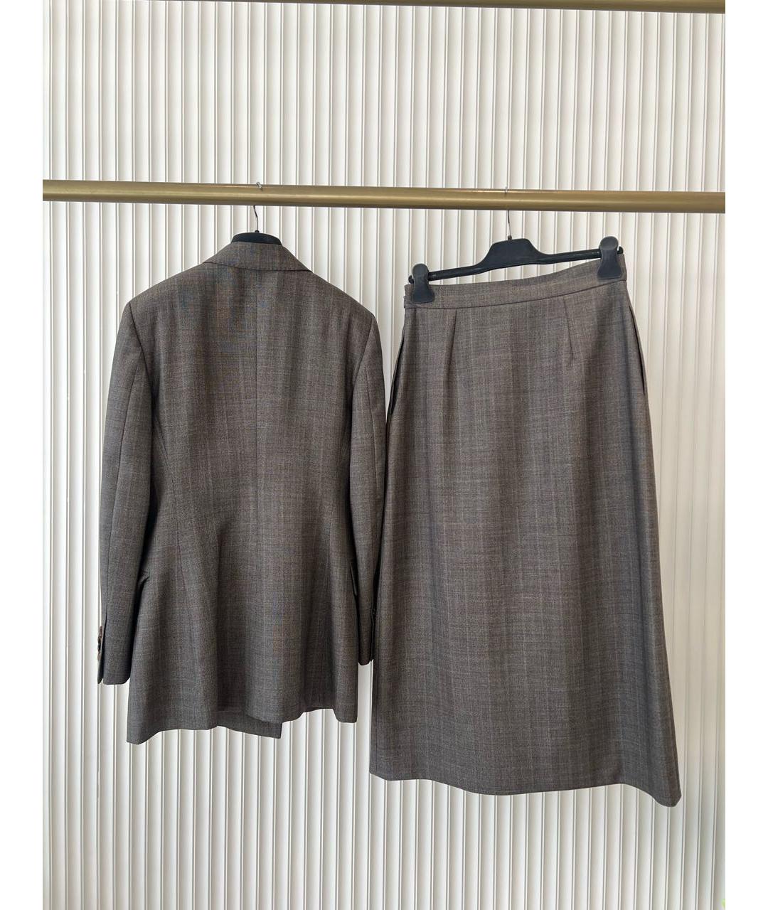 GUCCI Антрацитовый костюм с юбками, фото 4