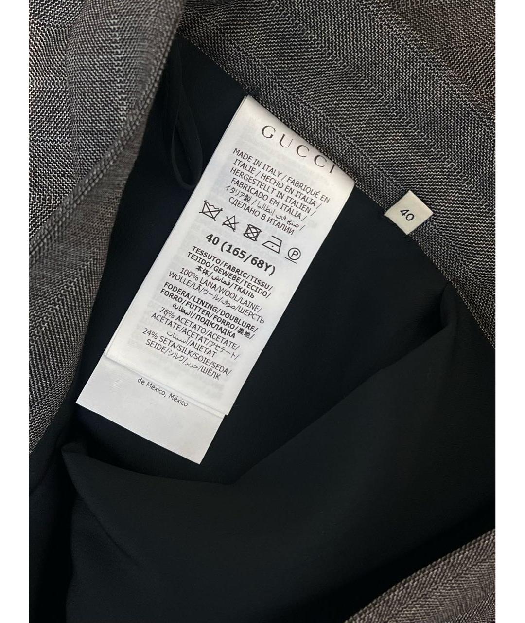 GUCCI Антрацитовый костюм с юбками, фото 7