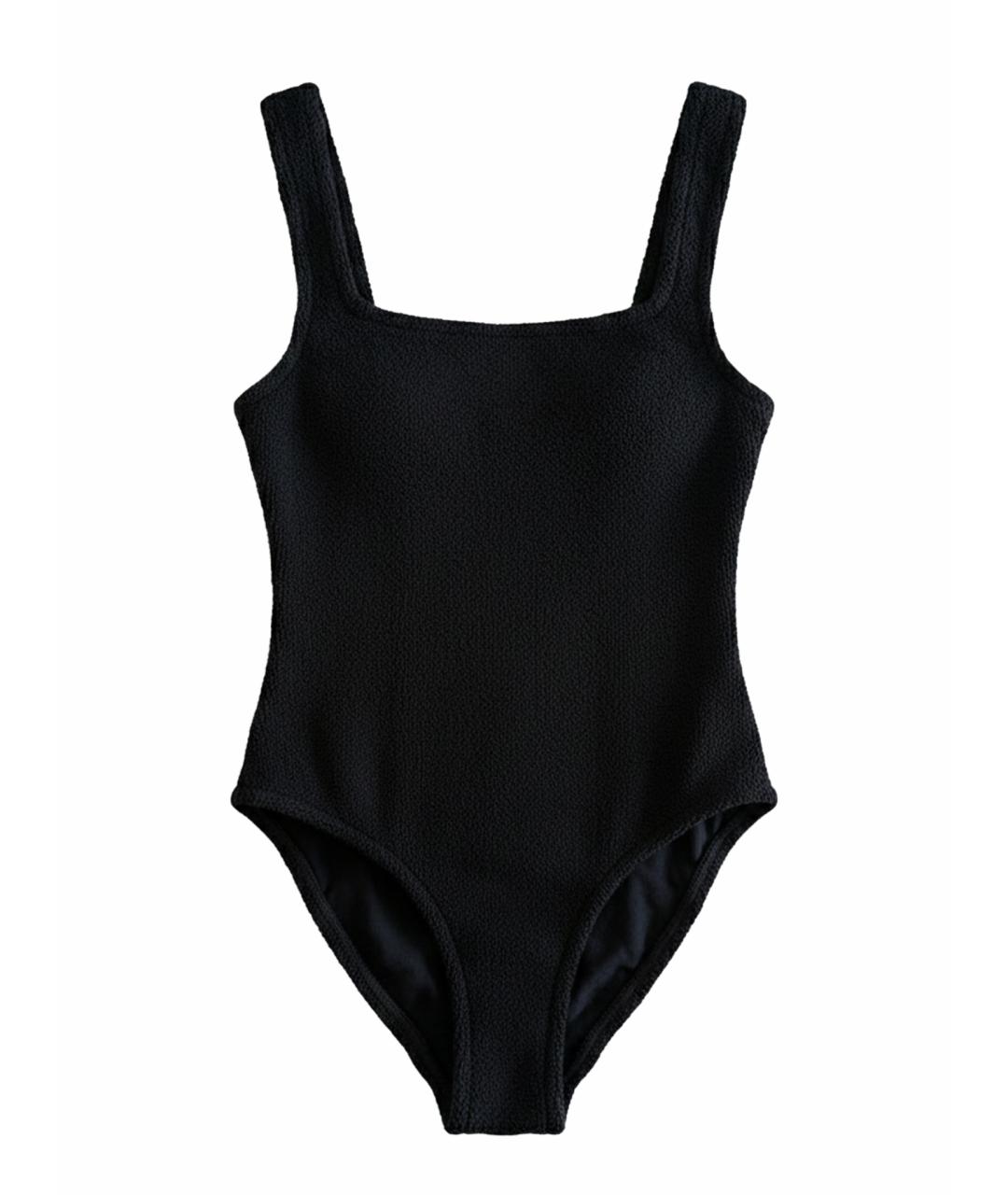 HUNZA G Черный полиамидовый купальник, фото 1