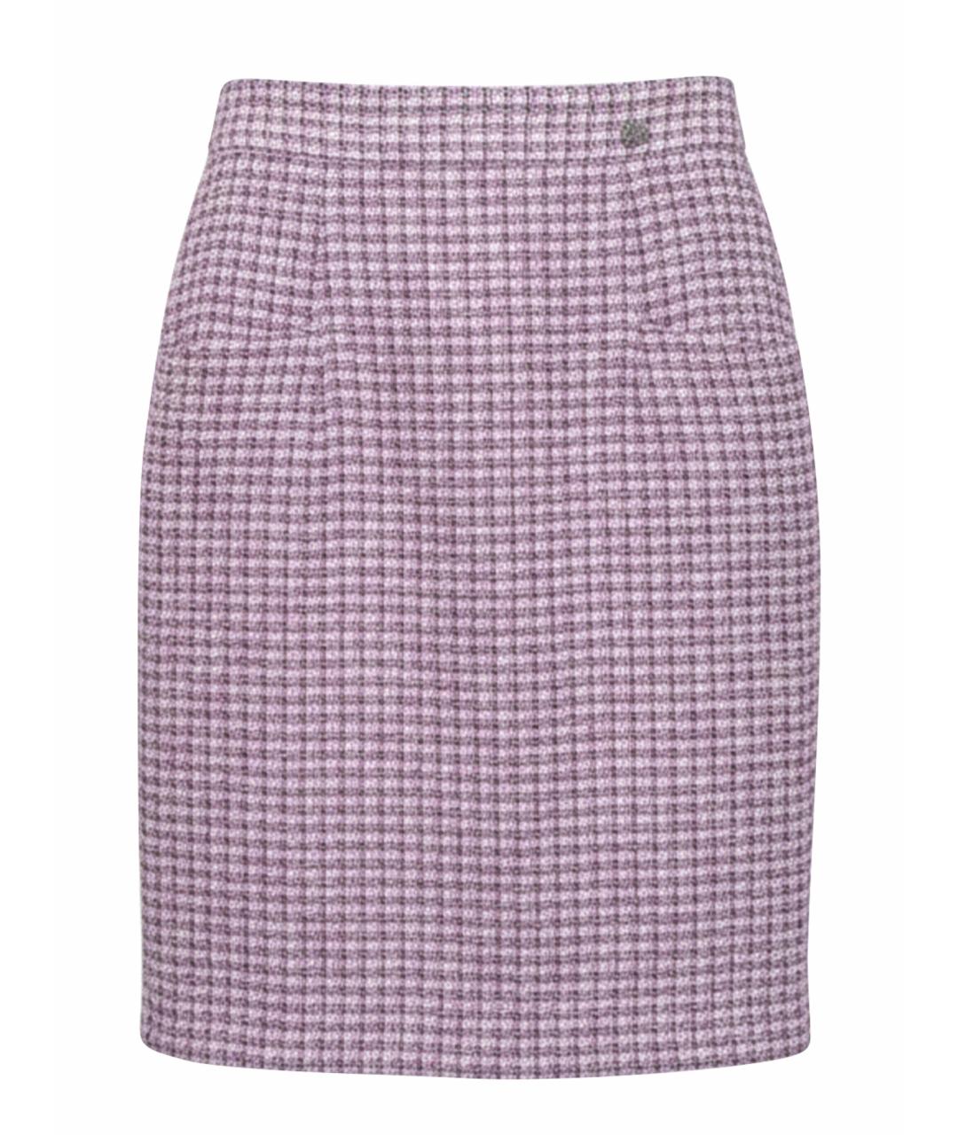 CHANEL Розовая хлопковая юбка миди, фото 1