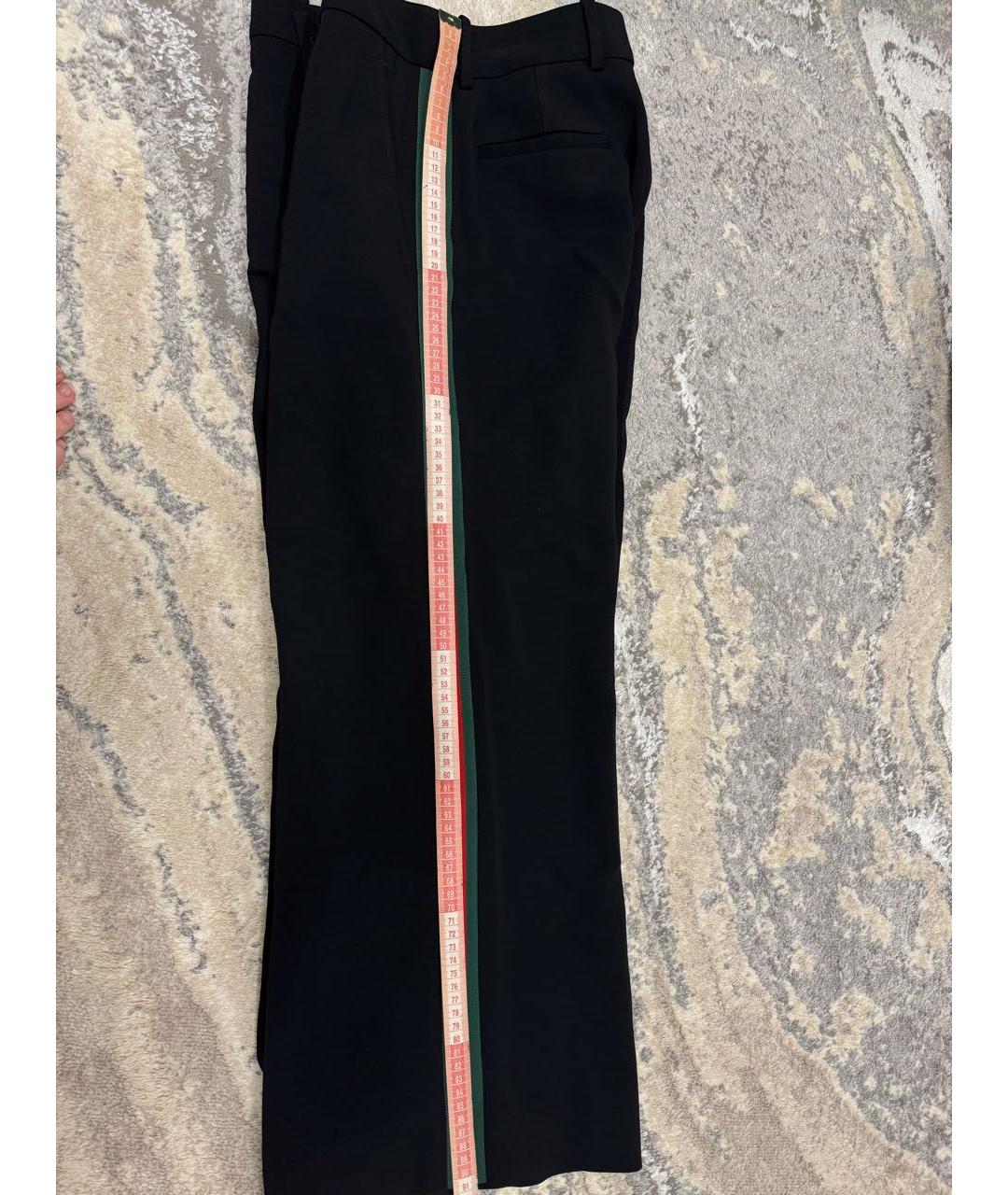 GUCCI Черные хлопковые брюки широкие, фото 2