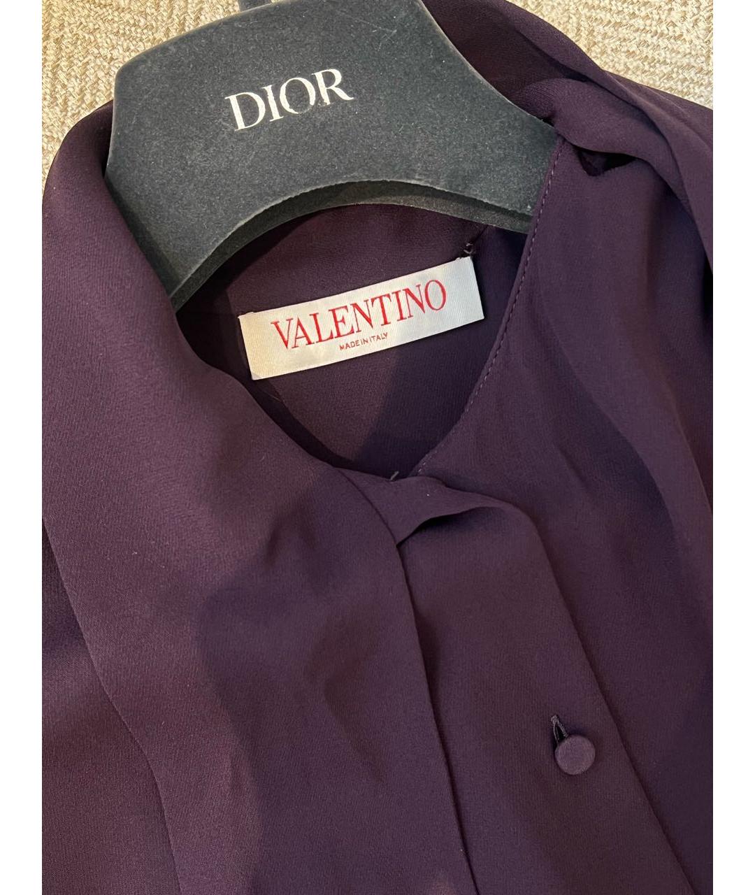 VALENTINO Фиолетовая блузы, фото 4