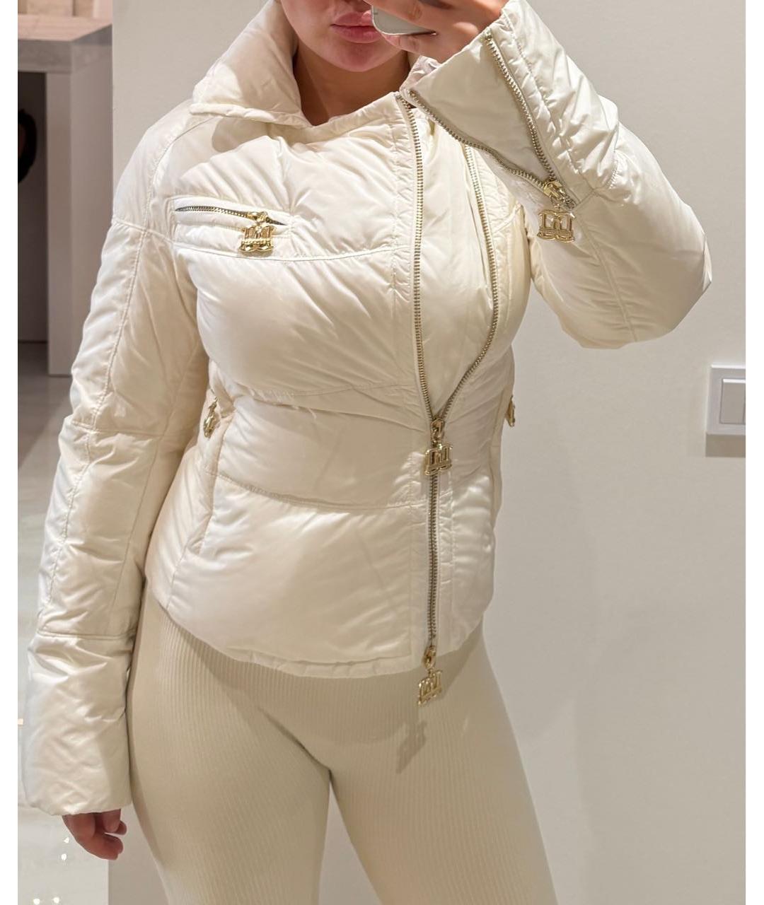 DSQUARED2 Белый полиэстеровый пуховик, фото 9