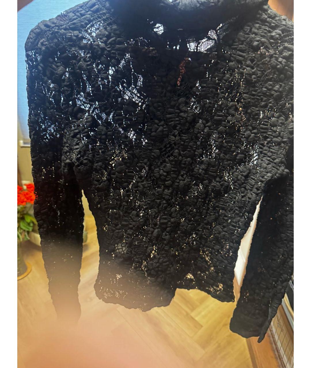 MSGM Черная кружевная блузы, фото 2