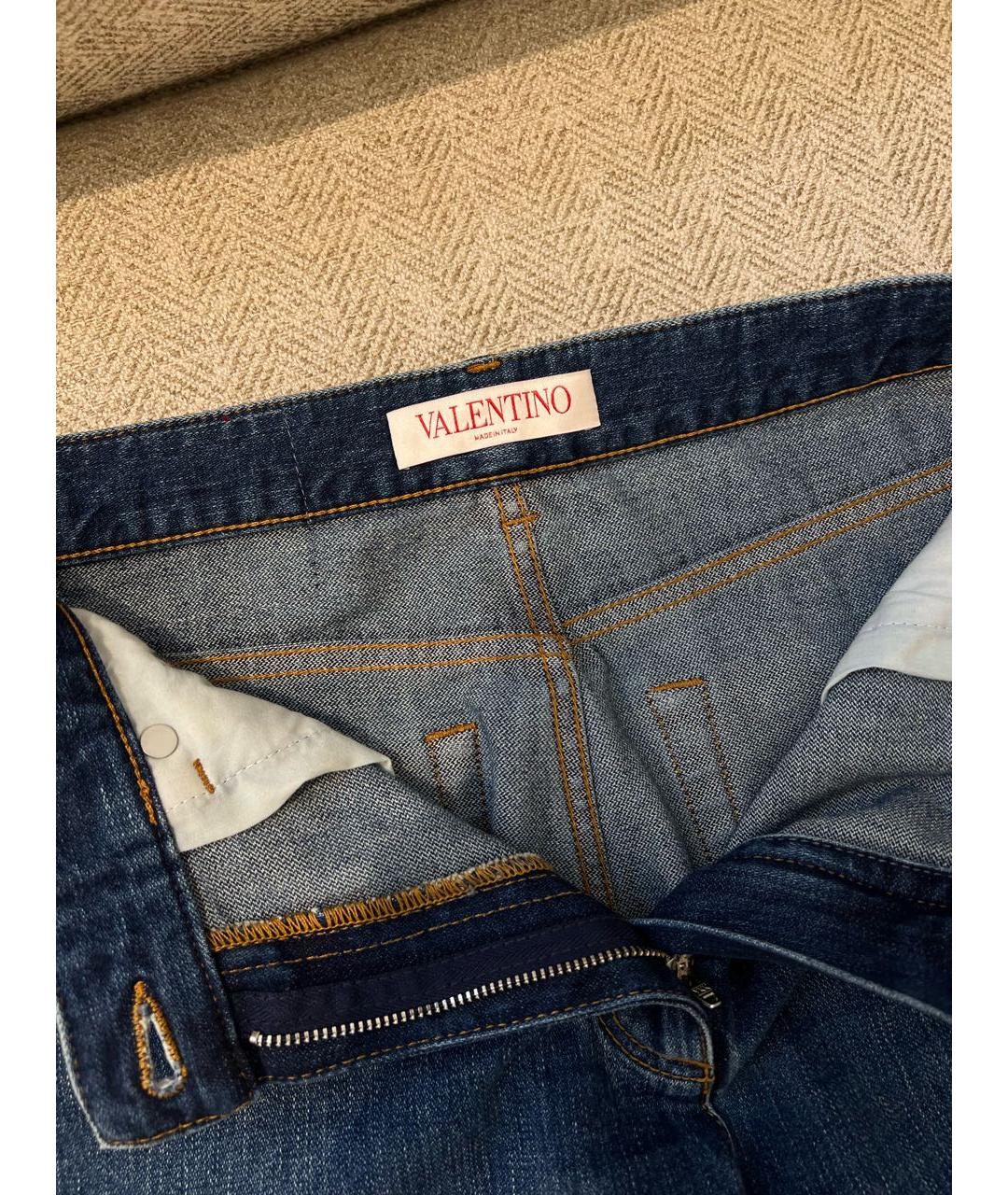 VALENTINO Голубые прямые джинсы, фото 6