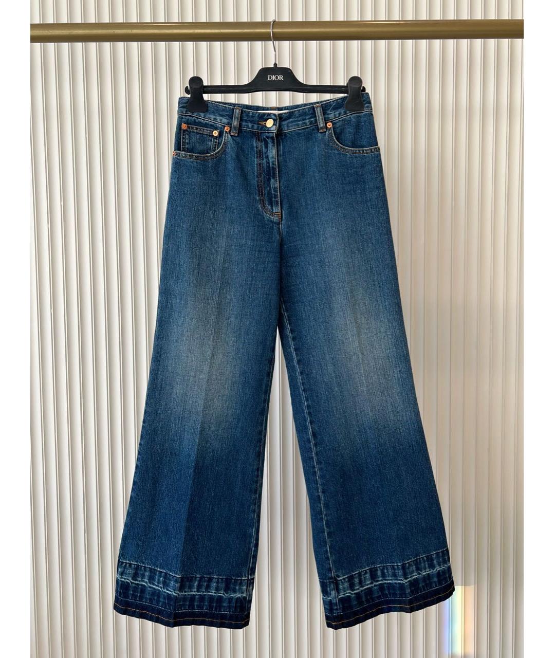 VALENTINO Голубые прямые джинсы, фото 9