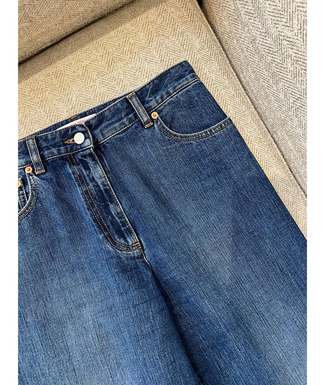 VALENTINO Голубые прямые джинсы, фото 5