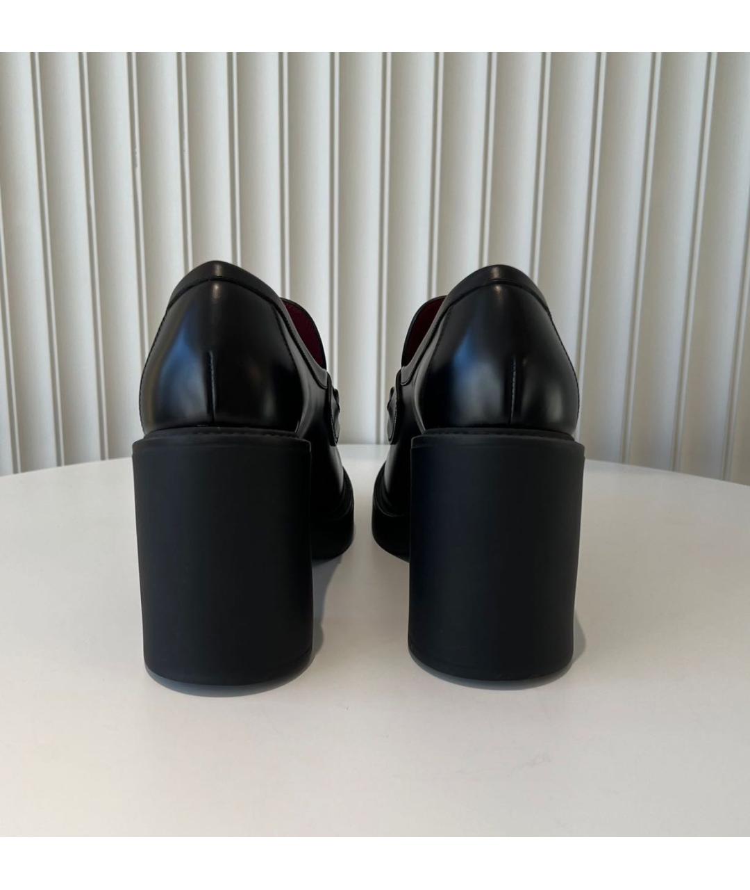 GUCCI Черные кожаные ботфорты, фото 2