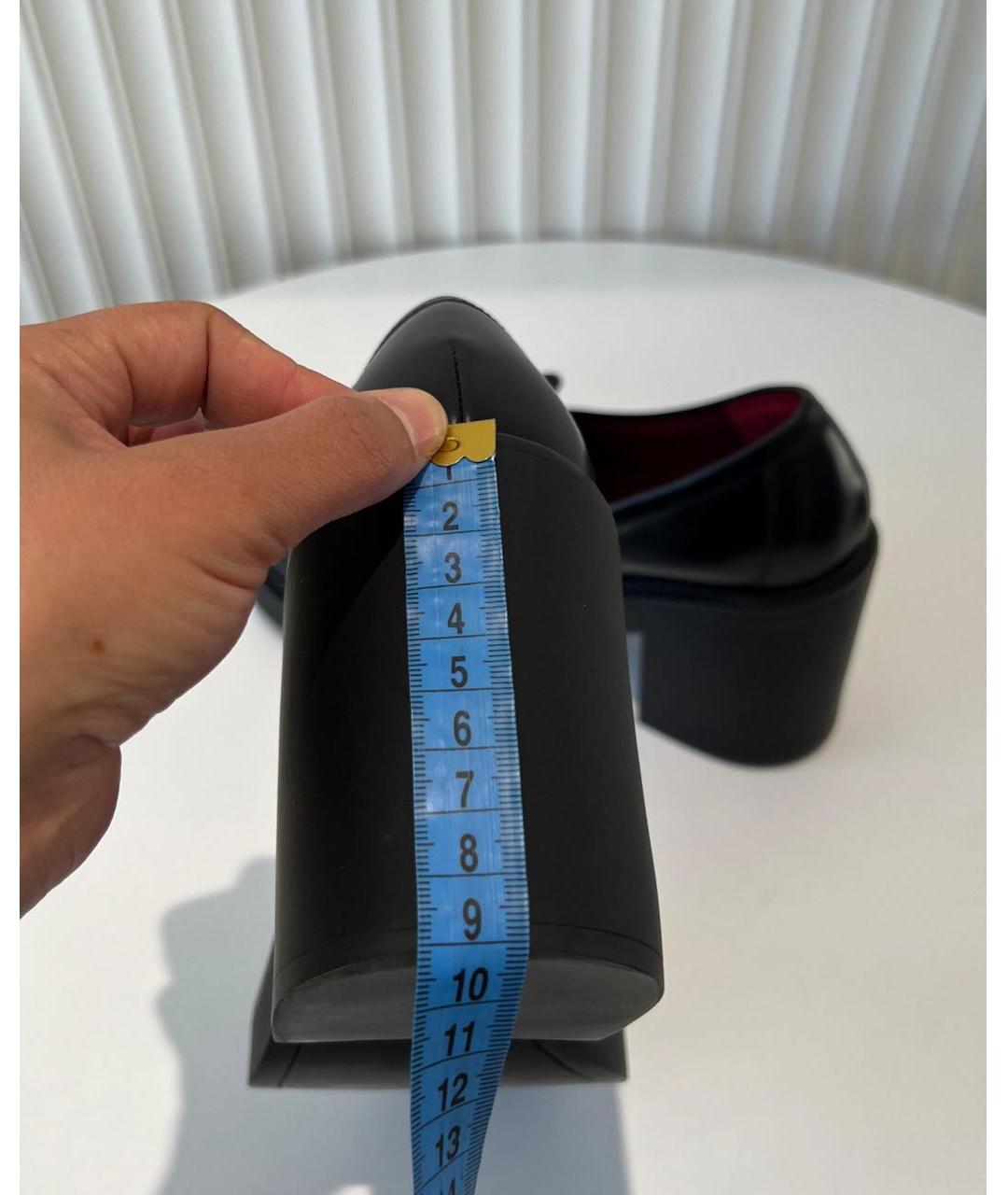 GUCCI Черные кожаные ботфорты, фото 8