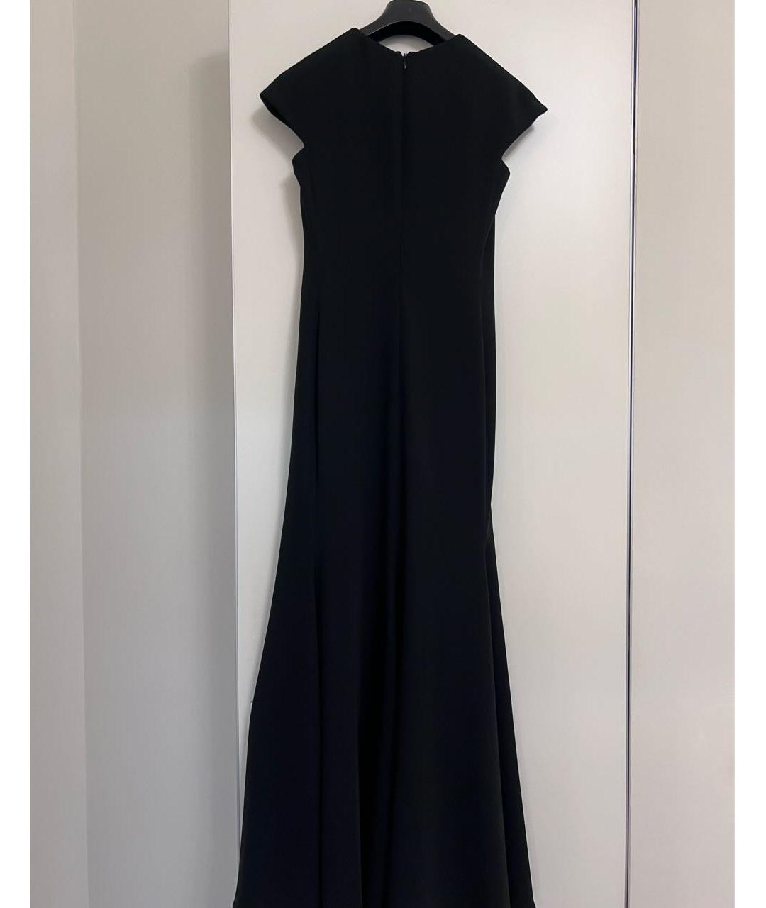 EMPORIO ARMANI Черное полиэстеровое вечернее платье, фото 2