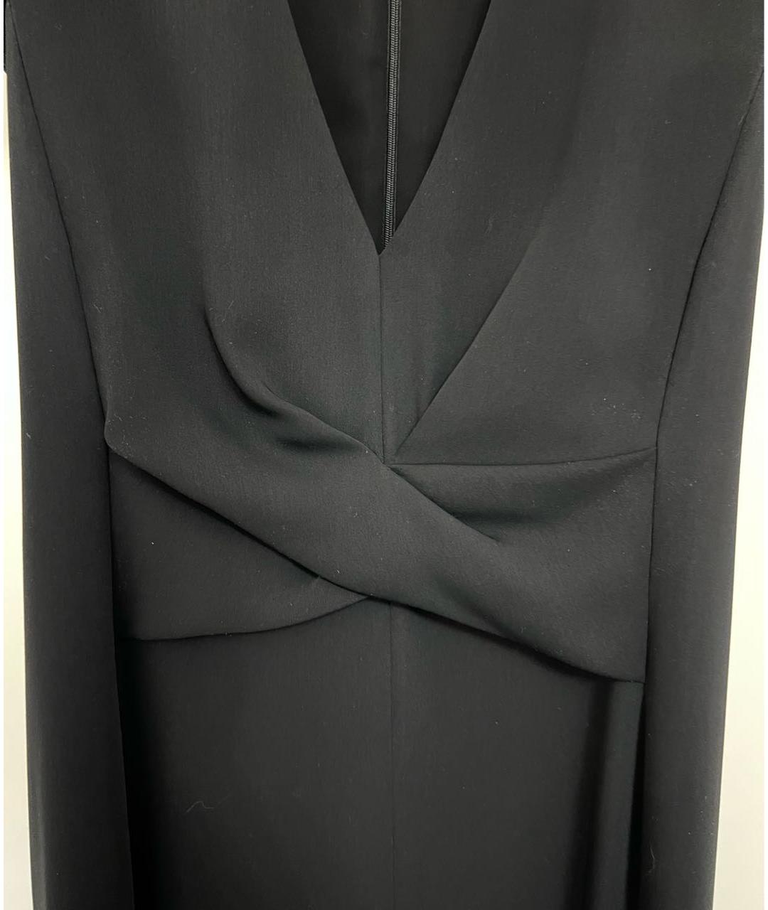 EMPORIO ARMANI Черное полиэстеровое вечернее платье, фото 4