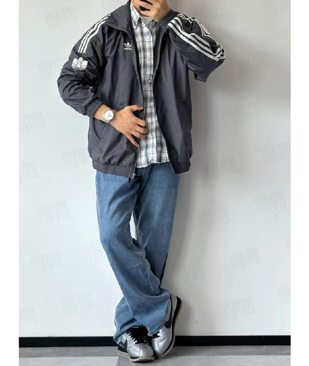 NIKE Серебряные низкие кроссовки / кеды из искусственной кожи, фото 9