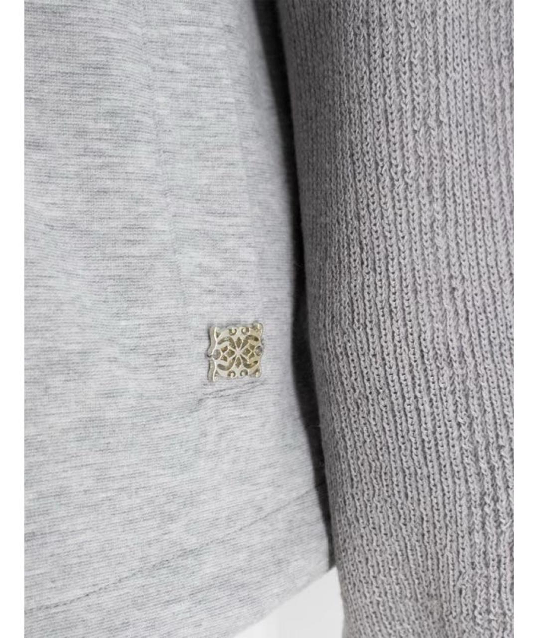 PANICALE Серый хлопковый костюм с брюками, фото 7