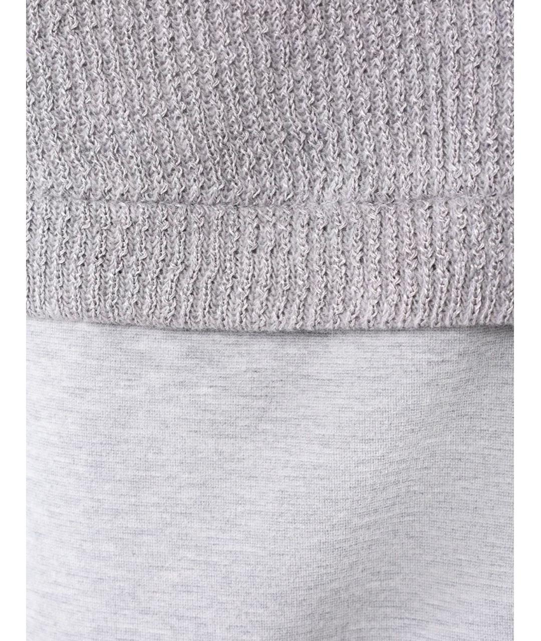 PANICALE Серый хлопковый костюм с брюками, фото 4