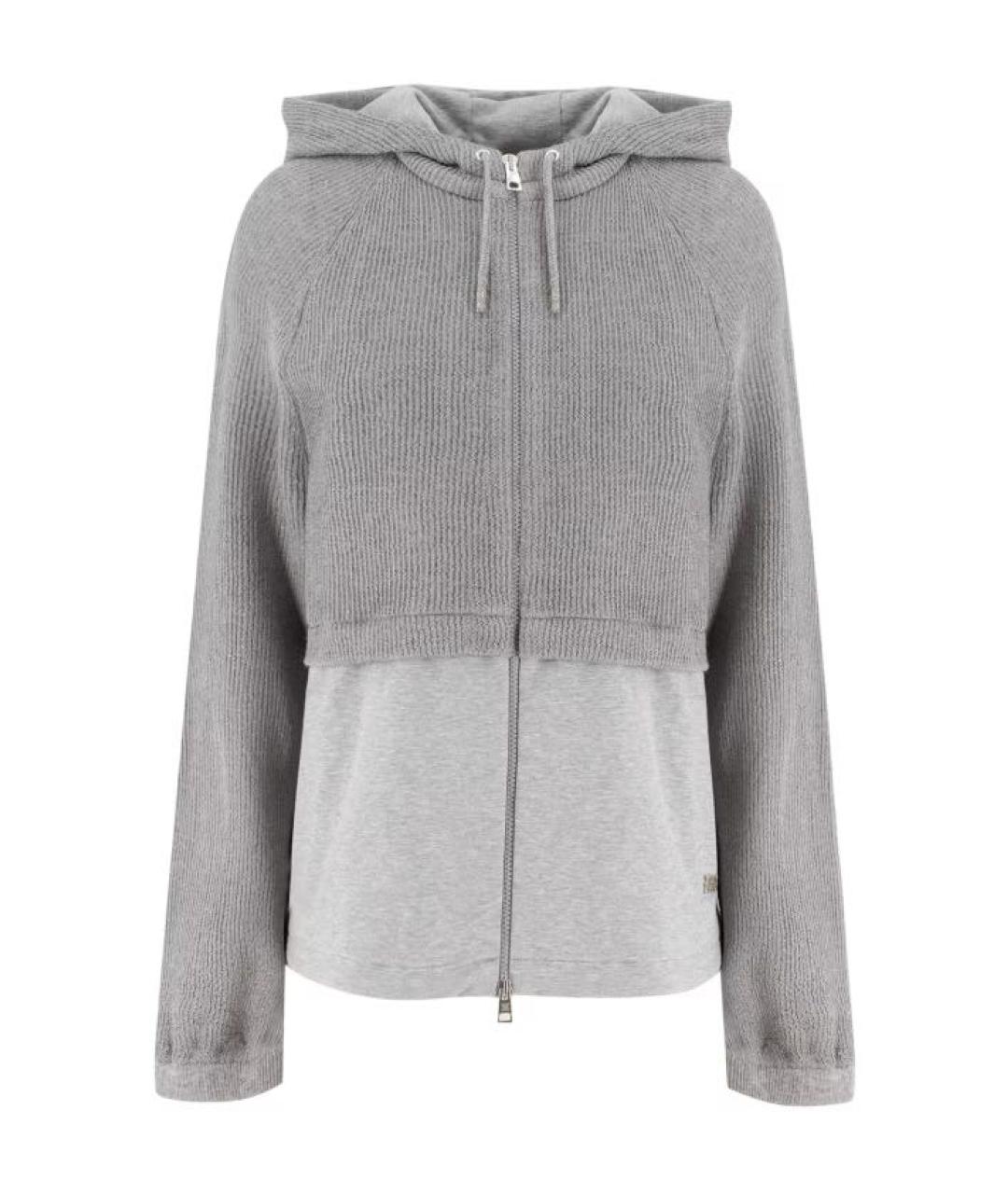 PANICALE Серый хлопковый костюм с брюками, фото 2