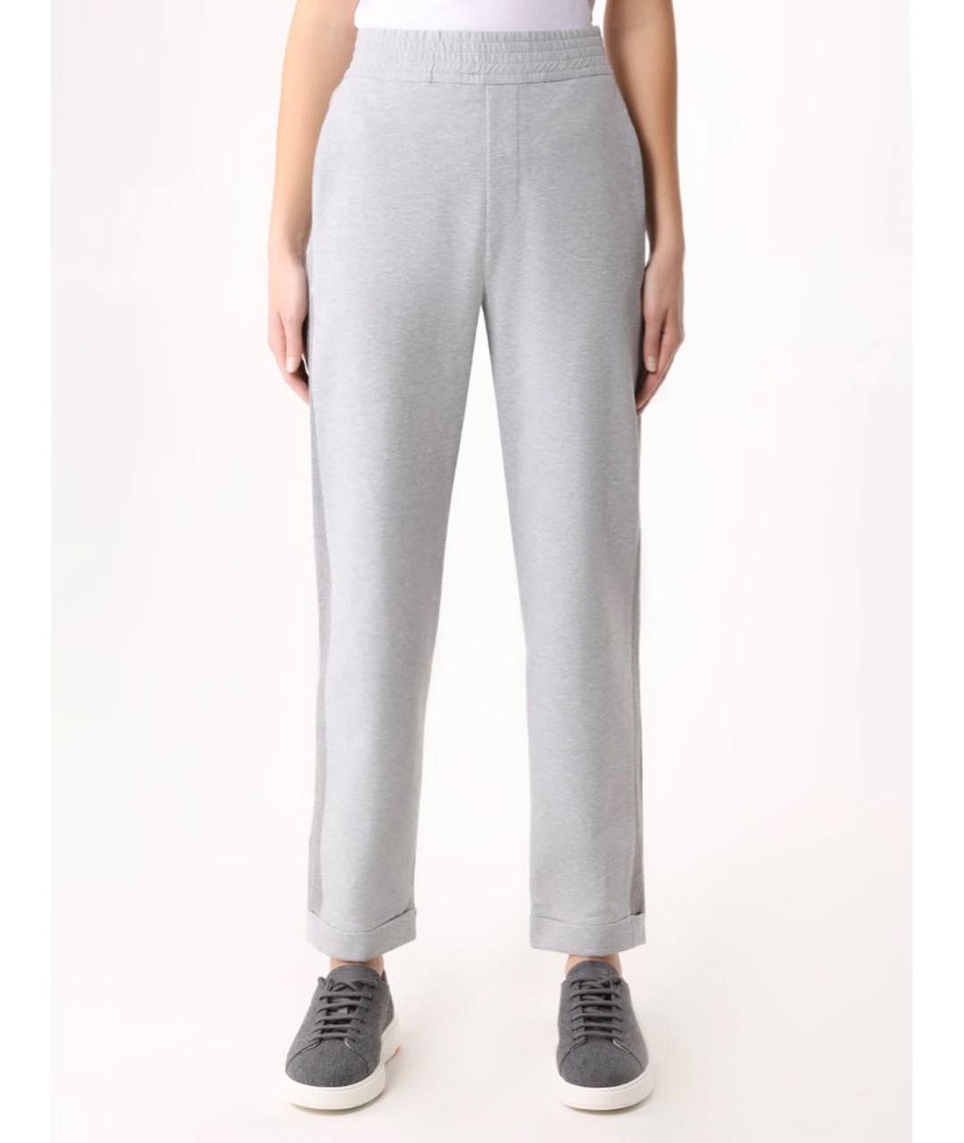 PANICALE Серый хлопковый костюм с брюками, фото 5