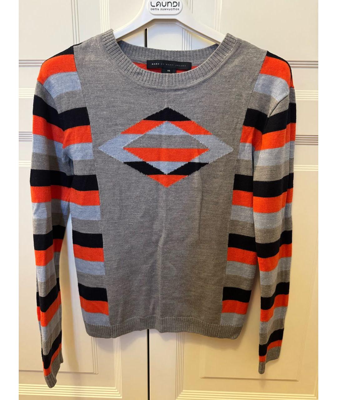 MARC BY MARC JACOBS Серый шерстяной джемпер / свитер, фото 5
