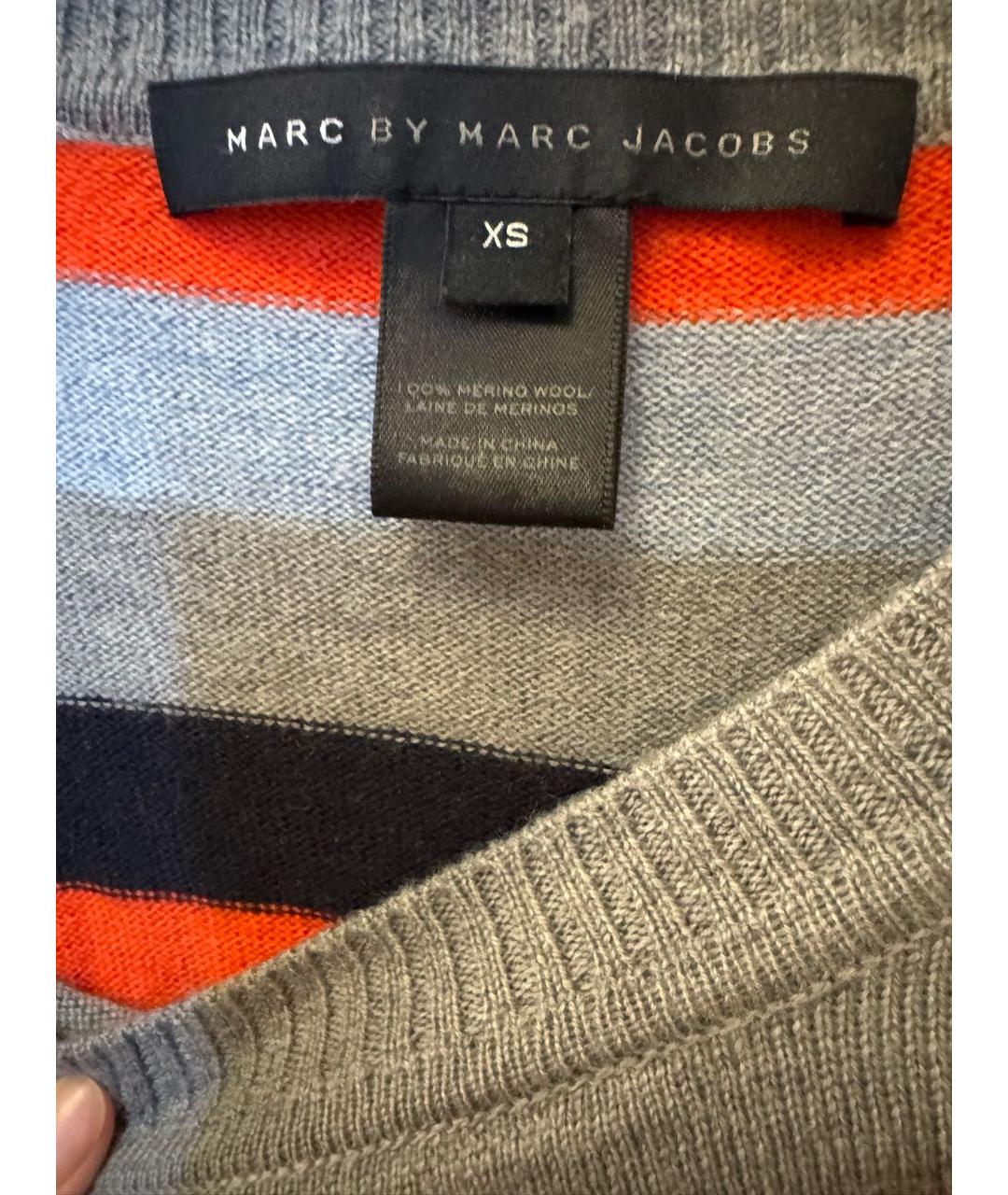 MARC BY MARC JACOBS Серый шерстяной джемпер / свитер, фото 3