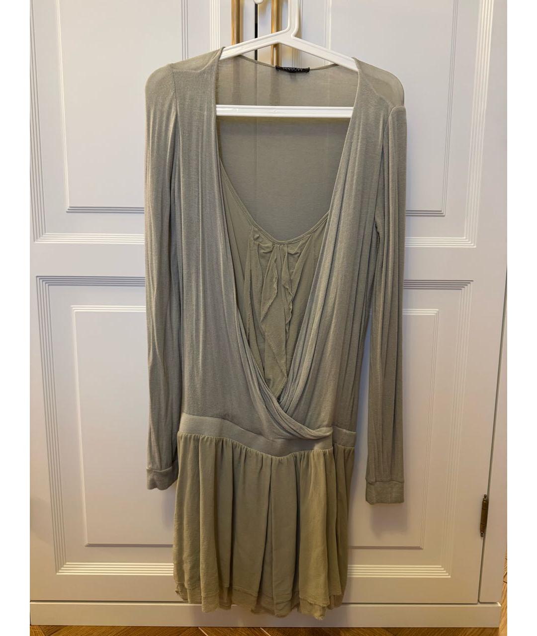 PATRIZIA PEPE Зеленый вискозный сарафан, фото 6