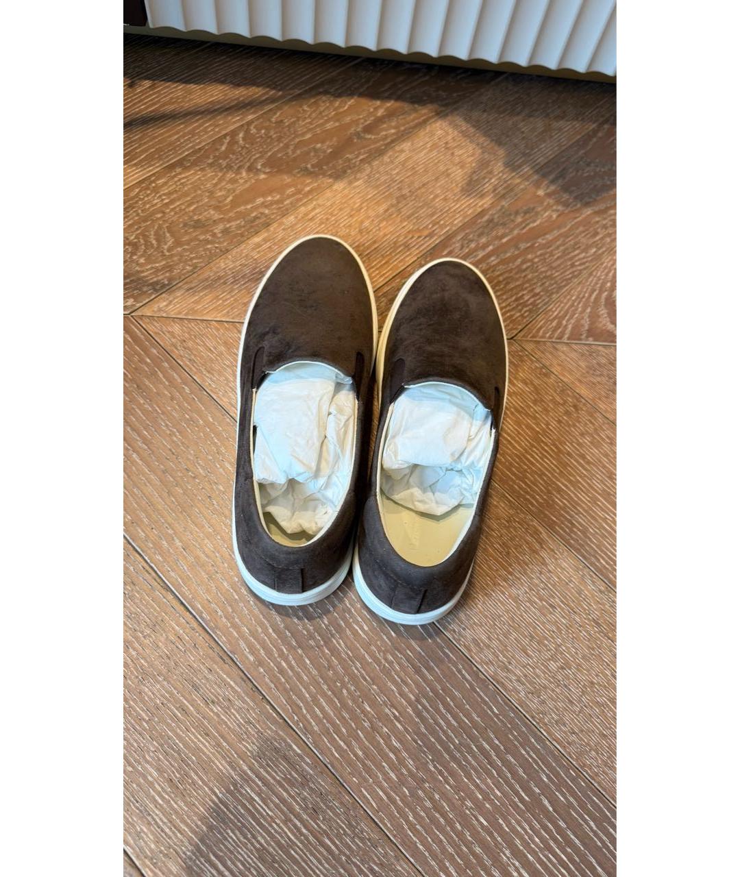 12 STOREEZ Коричневые замшевые лоферы, фото 3