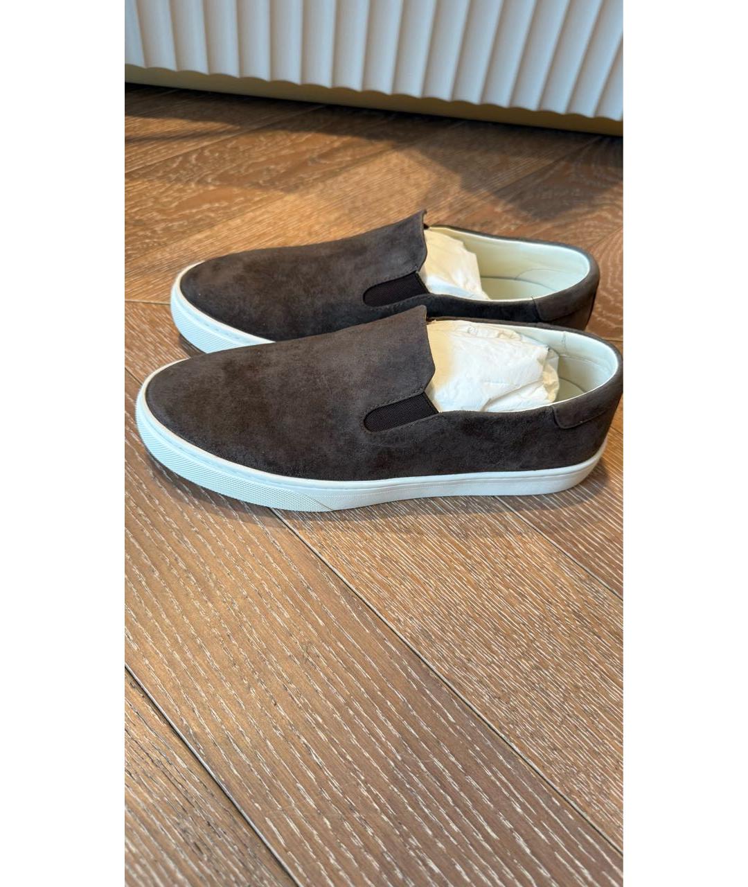 12 STOREEZ Коричневые замшевые лоферы, фото 5