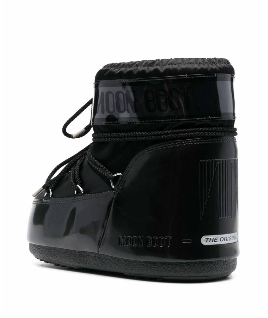 MOON BOOT Черные синтетические полусапоги, фото 4