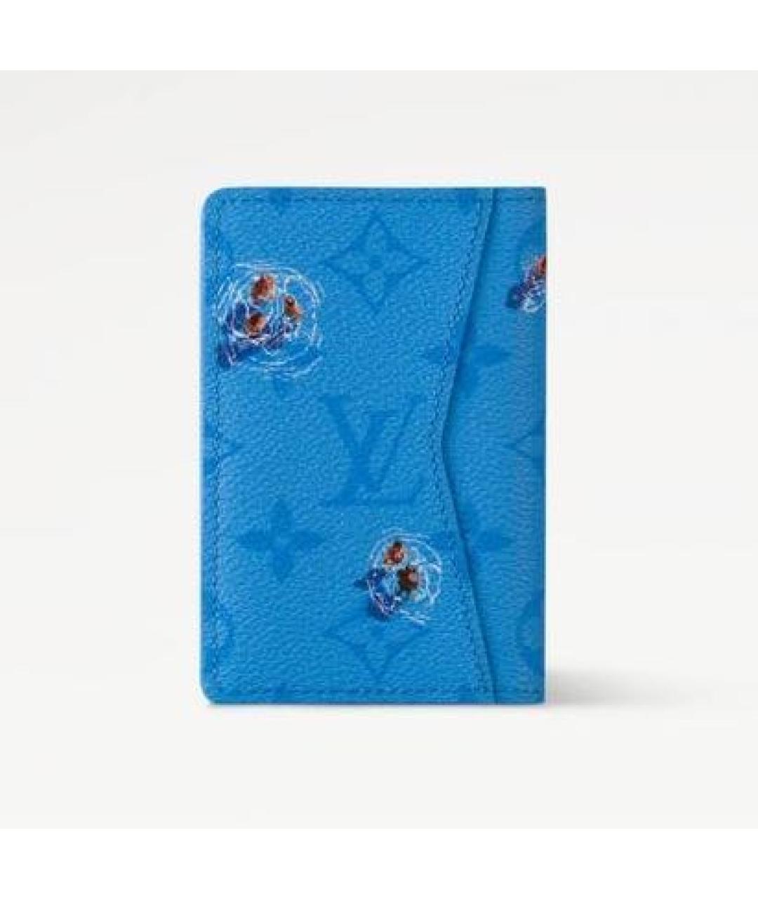 LOUIS VUITTON Голубой кошелек, фото 5