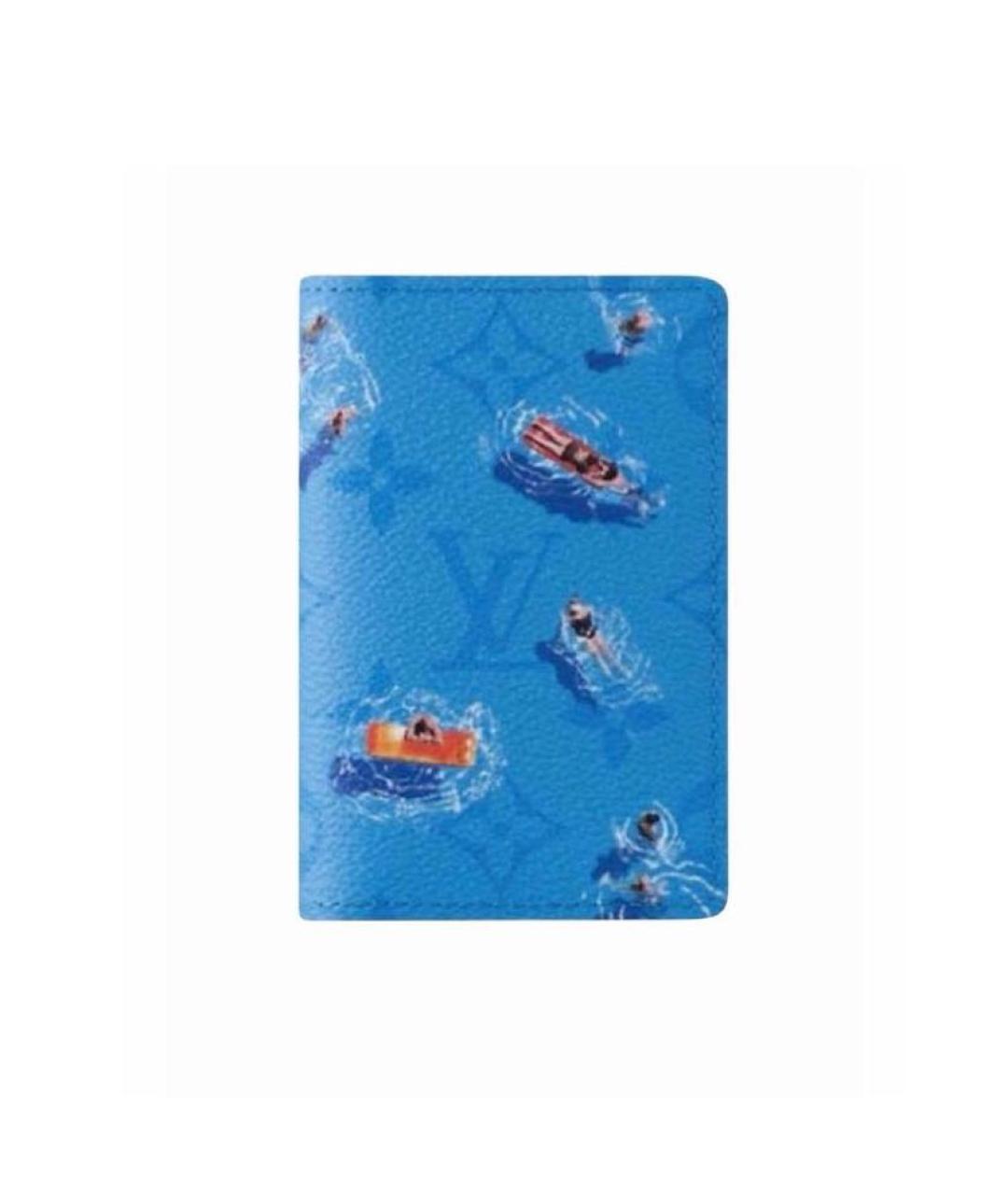 LOUIS VUITTON Голубой кошелек, фото 7