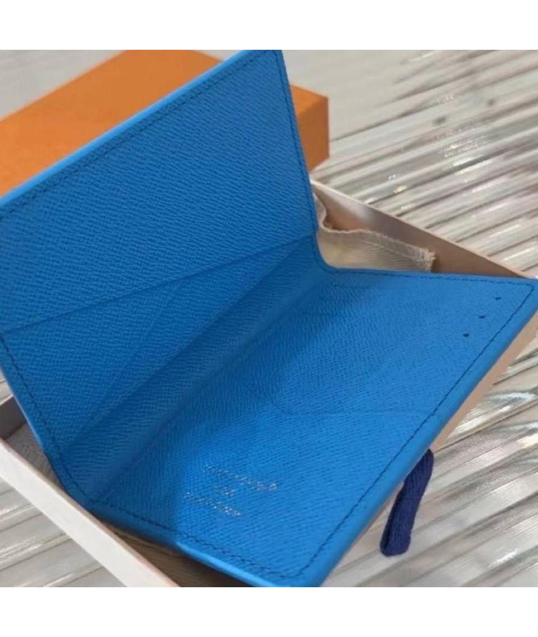 LOUIS VUITTON Голубой кошелек, фото 3