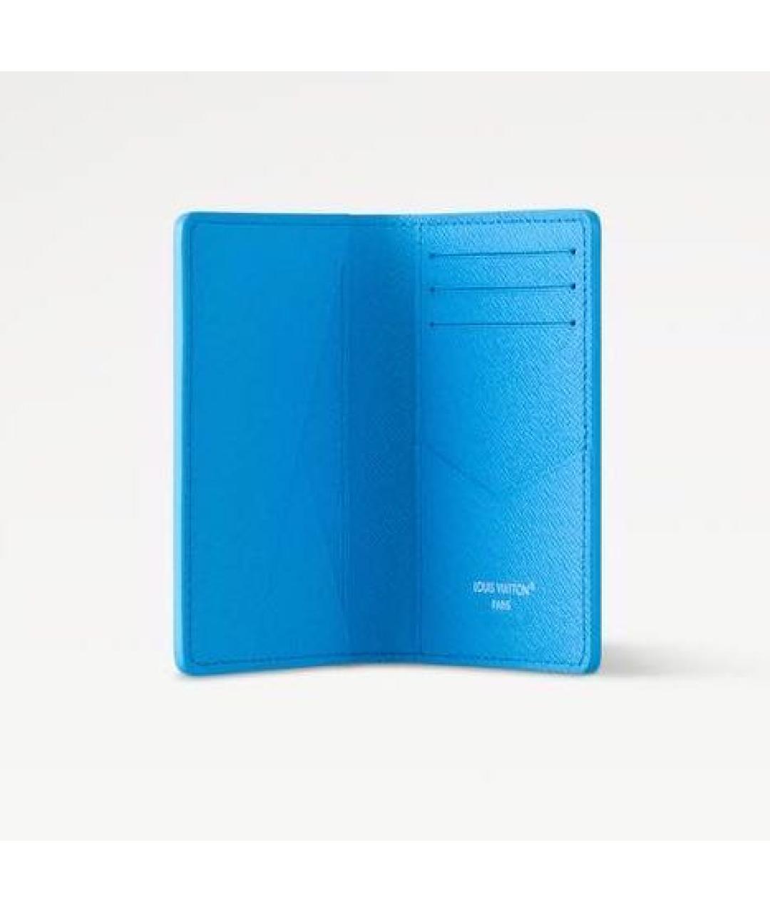 LOUIS VUITTON Голубой кошелек, фото 4