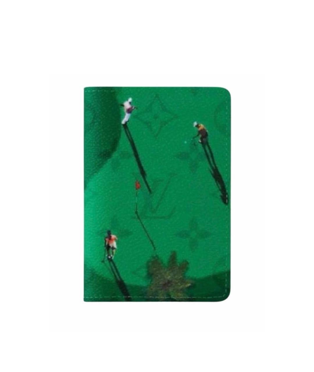 LOUIS VUITTON Зеленый кардхолдер, фото 3