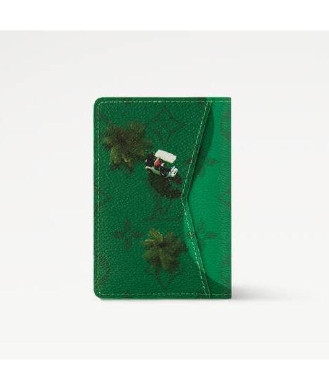 LOUIS VUITTON Зеленый кардхолдер, фото 6