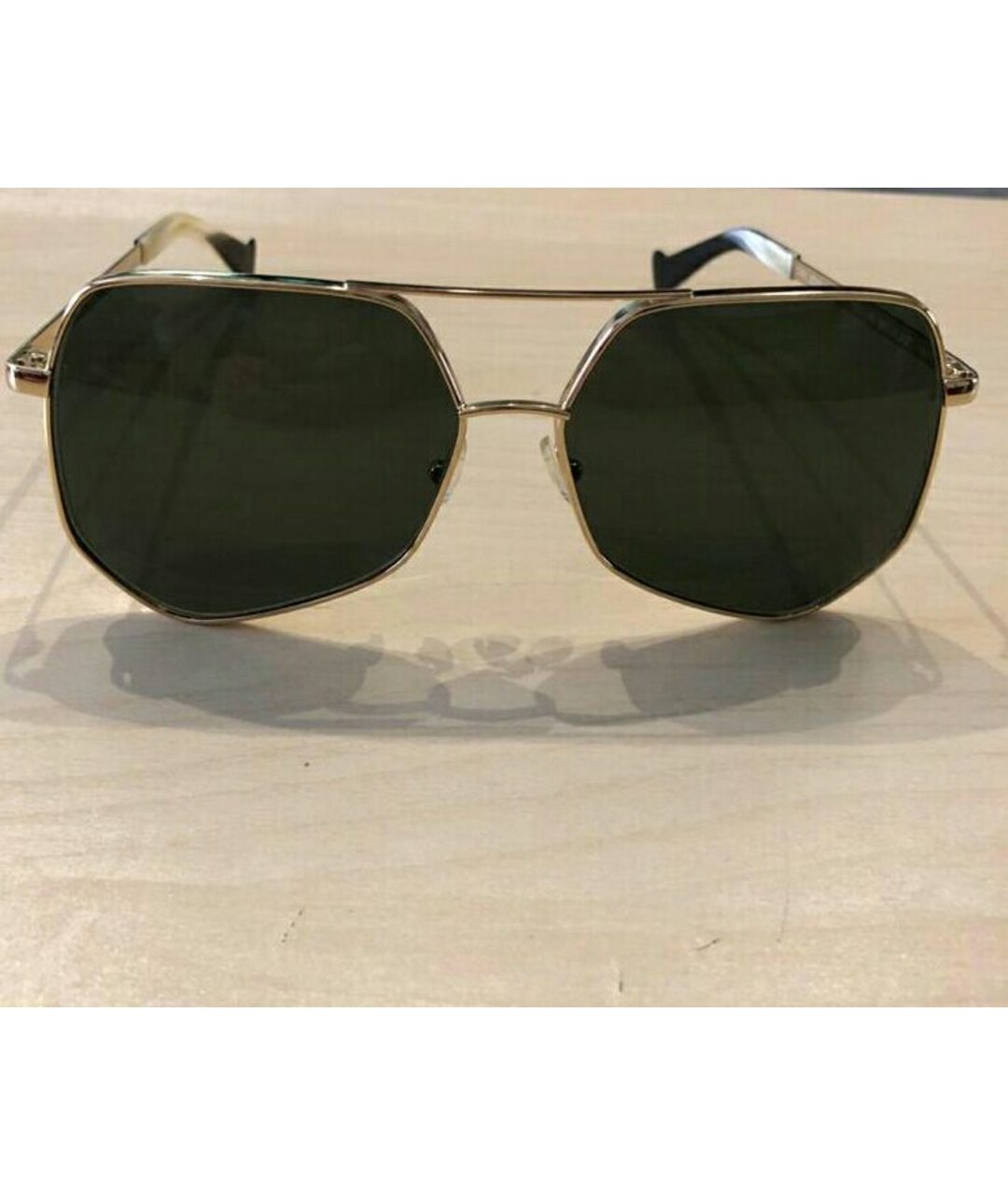 GREY ANT Золотые пластиковые солнцезащитные очки, фото 2