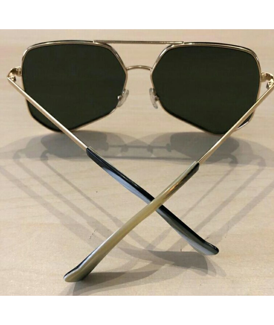 GREY ANT Золотые пластиковые солнцезащитные очки, фото 6