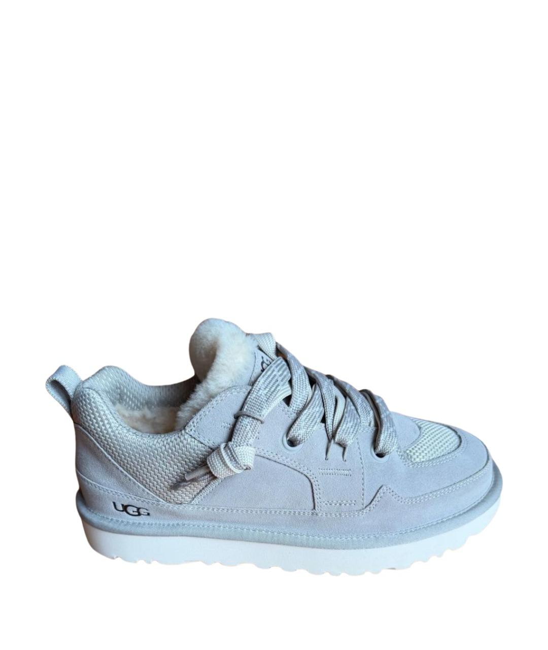 UGG AUSTRALIA Серые замшевые низкие ботинки, фото 1