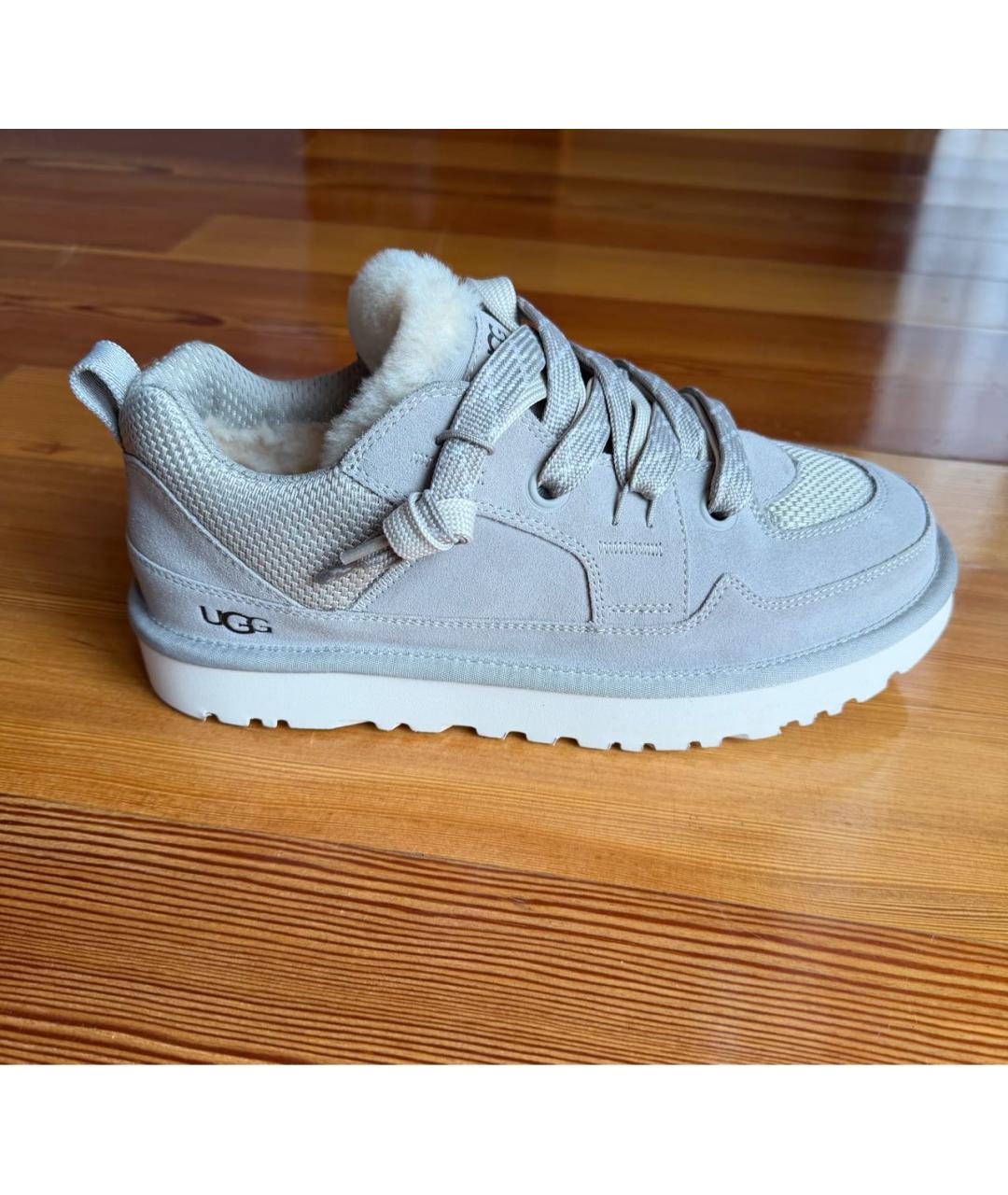 UGG AUSTRALIA Серые замшевые низкие ботинки, фото 5