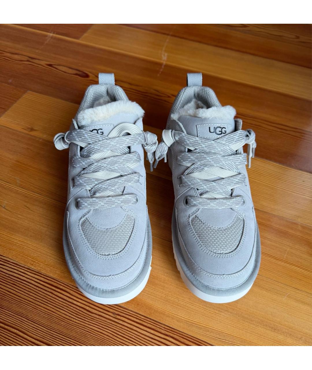 UGG AUSTRALIA Серые замшевые низкие ботинки, фото 2