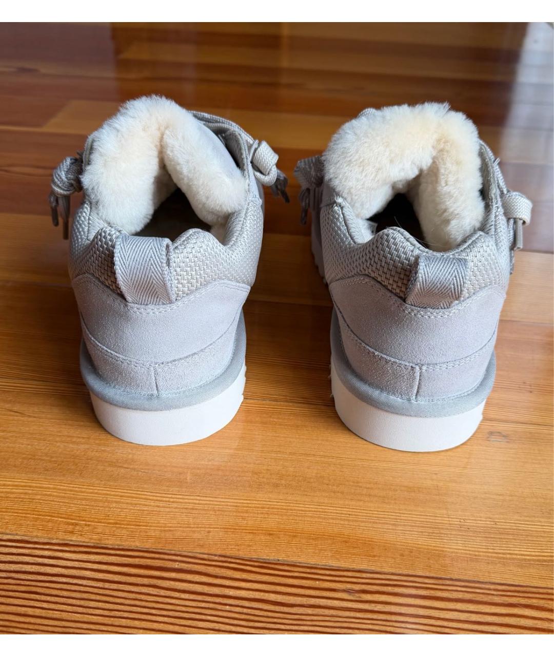 UGG AUSTRALIA Серые замшевые низкие ботинки, фото 4