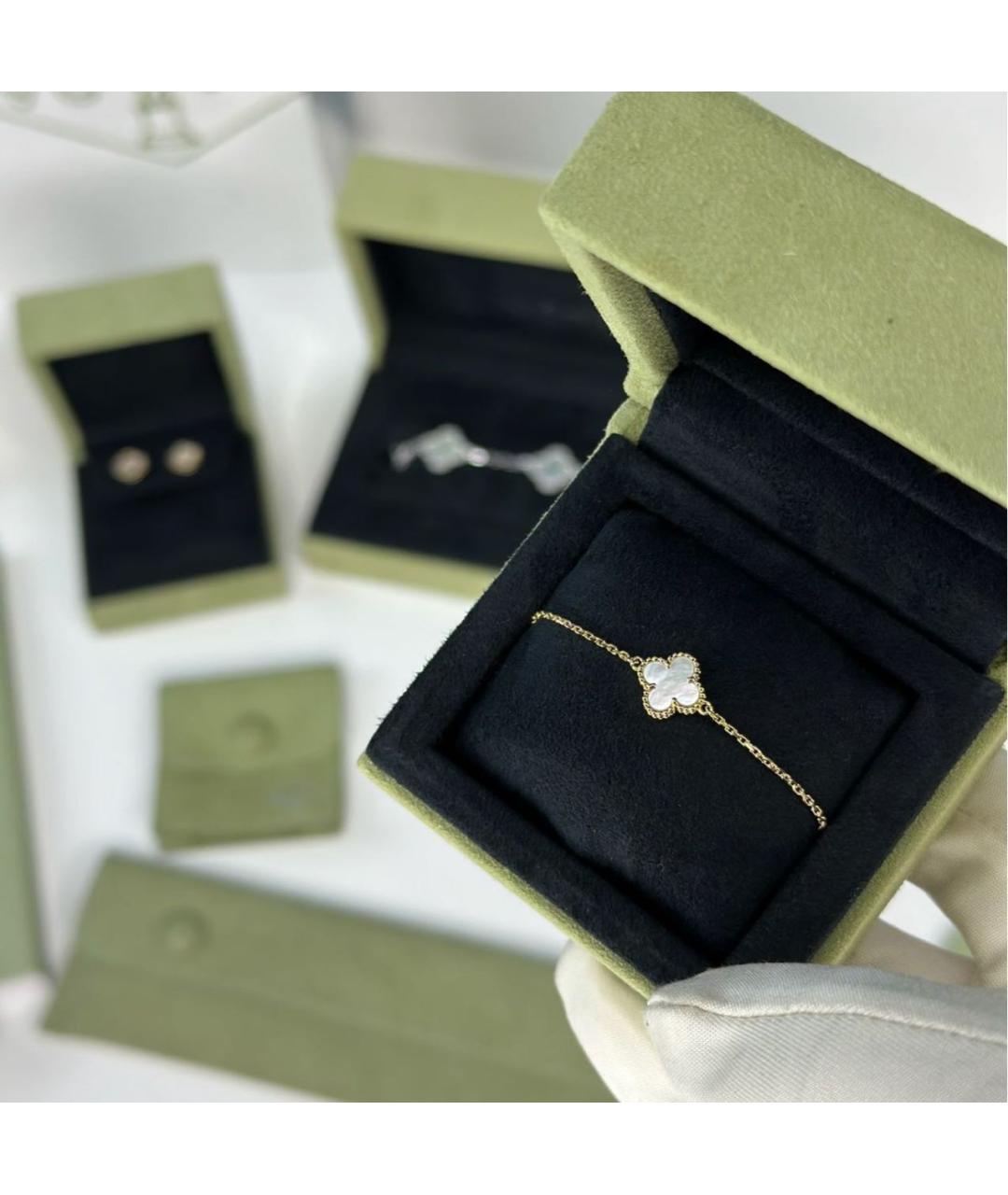 VAN CLEEF & ARPELS Белый браслет из желтого золота, фото 3