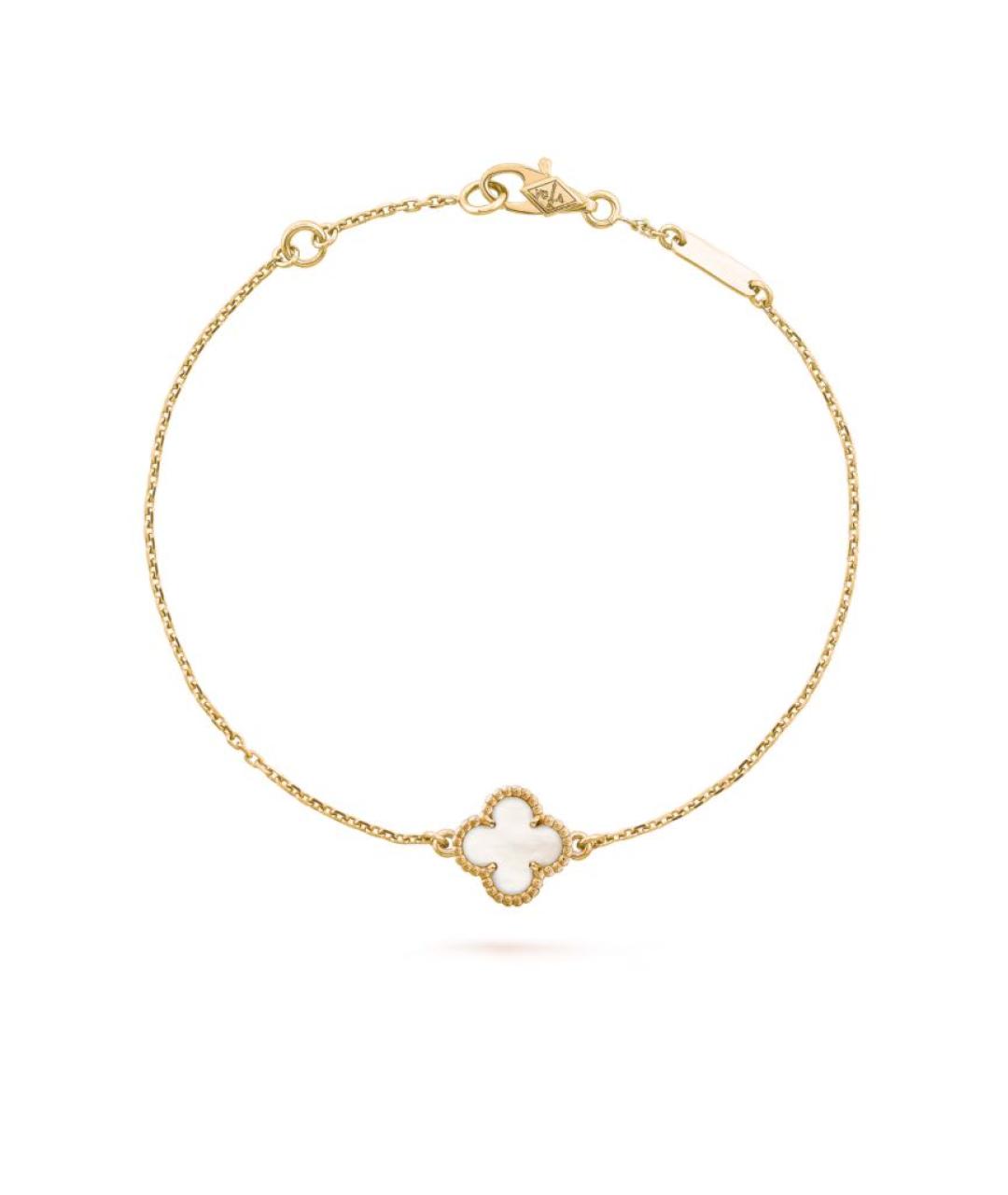 VAN CLEEF & ARPELS Белый браслет из желтого золота, фото 5